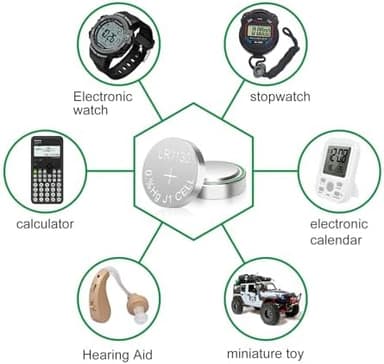 LR1130 Battery 25 Pack, 1.5V Long-Lasting AG10 189 389 LR1130 LR54 V10GA Alkaline Button Coin Cell Batteries for Calculator Watch Battery - Image 3