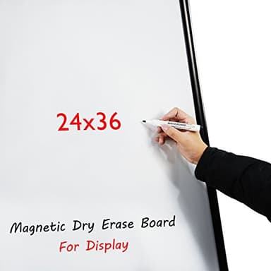 T-SIGN Sidewalk Sign for Indoor & Outdoor Sign - Open Aluminum A Frame Sign Poster Board 24x36 Inches, White Dry Erase Surface - Heavy Duty Double Sided Sandwich Board, Street Advertising Sign Board - Image 6
