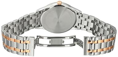 Bulova Men's Classic Two-Tone Stainless Steel 3-Hand Calendar Date Quartz Watch with Diamonds and Blue Dial Style: 98D130 - Image 9