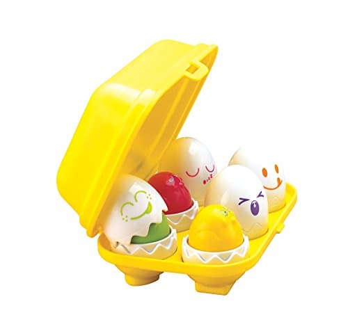 TOMY Toomies Hide & Squeak Eggs Toddler Toys - Matching and Sorting Games - Toddler Sensory Toys for Hand Eye Coordination and Color Recognition - Ages 6 Months and Up - Image 1