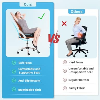 TranquilRelax Large Seat Cushion, Memory Foam Cushion for Long Sitting Hours on Office Chair, Home & Car, Non-Slip Chair Pad for Back, Sciatica, Hip, Coccyx Pain Relief & Post-Surgery Recovery (Black) - Image 5