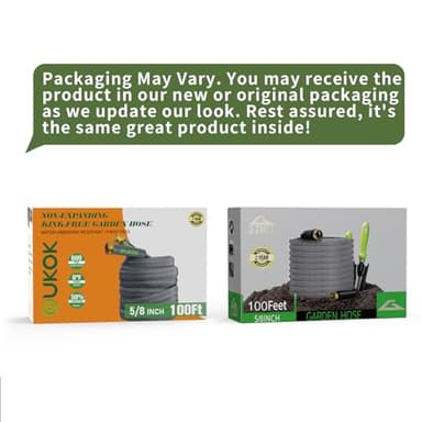 GUKOK 2025 Upgraded 100FT Non-Expanding Garden Hose, Ultra-Light & Flexible Water Hose - Burst-Resistant, Kink-Free, High-Pressure, All-Weather Use for Lawns, Gardens, and Outdoor Cleaning - Image 9