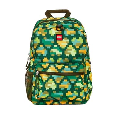 LEGO Iconic Prints Kids School Backpack Bookbag, for Travel, On-the-Go, Back to School, Boys and Girls, with Adjustable Padded Straps and Fun patterns, Camo Brick Hearts - Image 2