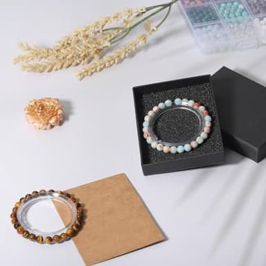 720pcs 6mm Natural Round Stone Beads Gemstone Crystal Loose Beads Smooth Bead for Bracelet Necklace Earring Jewelry Making Kit - Image 8