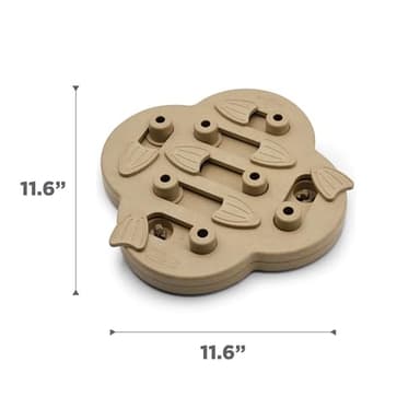 Outward Hound by Nina Ottosson Dog Hide N' Slide Treat Puzzle Enrichment Toy, Level 2 Intermediate, Tan, Composite - Image 7