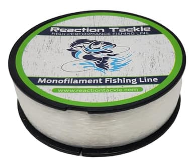 Reaction Tackle Monofilament Fishing Line- Strong and Abrasion-Resistant Nylon Mono Fishing Line, Freshwater and Saltwater Fishing Line Clear 20/800 - Image 1