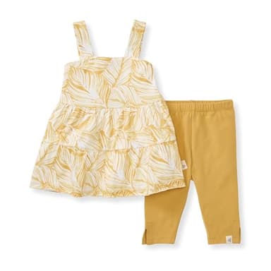Burt's Bees Baby - Baby Girls Top and Pant Set, Tunic and Leggings Bundle, 100% Organic Cotton - Image 1