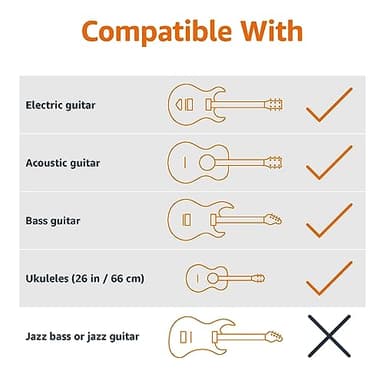 Amazon Basics Height Adjustable Foldable Guitar Stand with Secure Support for Acoustic, Electric, Bass and Banjos, Sturdy, Black - Image 4
