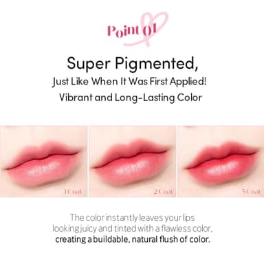 ETUDE Dear Darling Lip Stain Marker tint - Mlik Strawberry | Easy to Apply, Natural-Looking Color, Super Tinted Korean Lip Stain with Precise Marker Tip - Image 4