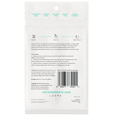 Dots for Spots Pimple Patches For Face - Fast Acting, Translucent Hydrocolloid Zit Patches that Unclog Pores - Korean Skincare - Vegan, Cruelty Free - (120 count) - Image 9