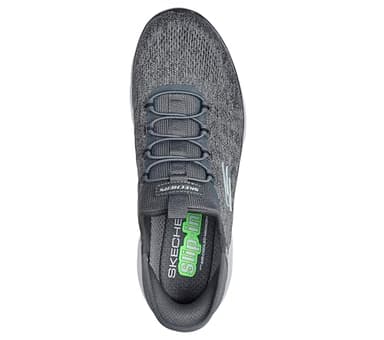 Skechers Men's Summits Key Pace Hands Free Slip-in Sneaker,Charcoal/Black,10 Wide - Image 3