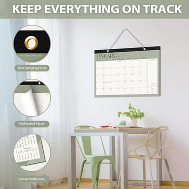 Desk Calendar 2025-2026, Runs Until December 2026 - Large Size 17" x 12" Desktop/Wall Monthly Calendar with To Do List, Personal Desk Calendar Planner for Home, School, Office - Image 3