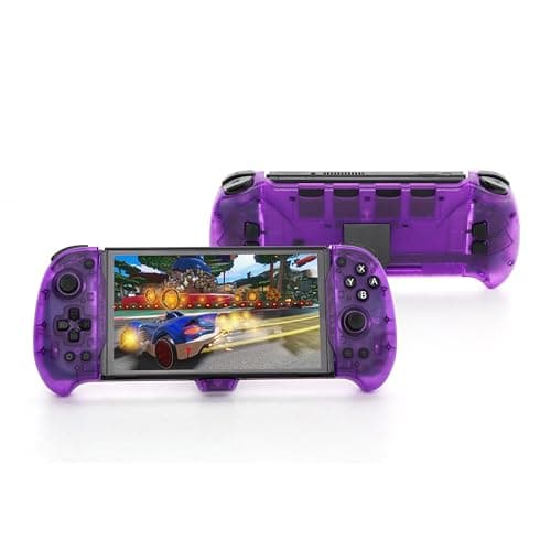 DOBE - Eggshell Controller Gripcon Switch Controller for Handheld Mode, Ergonomic, Purple, 10.83x4.45x1.8 inches, Compatible with All Games of Switch - Image 1