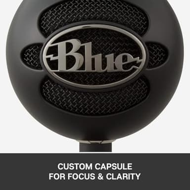 Logitech for Creators Blue Snowball iCE USB Microphone - Black (Renewed) - Image 5