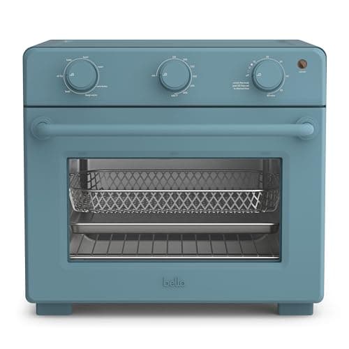 bella Air Fry Toaster Oven, 7 Preset Cooking Options, Dishwasher-Safe EverGood Coated Trays Included, 60-Minute Auto Shutoff w Audible Timer, Power Indicator Light, 1700 Watt, Surf - Image 1