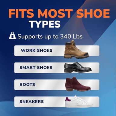 Dr. Scholl’s Advanced Pain Relief Insoles for Men Women, Heavy Duty Orthotics Inserts for Work Shoes & Boots, Plantar Fasciitis & Arch Support, Flat Feet, Shock-Absorbing, Supports up to 340 lbs - Image 6