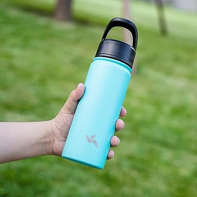 Konokyo Insulated Water Bottle 24oz Stainless Steel Sport Bottles with 3 Lids,Turquoise - Image 6