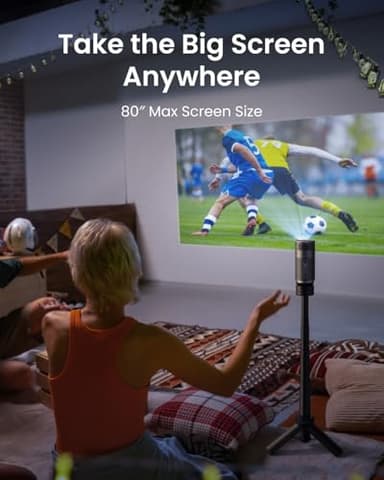 NEBULA Capsule Air Google TV Projector, Officially Licensed Netflix, 720p Smart Mini Projector with Wi-Fi and Bluetooth, 2 Hours of Playtime, Dolby Digital, Ultra Portable for Any Space - Image 5