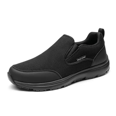Bruno Marc Men's Non Slip Shoes, Slip-on Lightweight Mens Work Shoes & Restaurant or Food Service Loafers,Size 10.5,Black,SBWO2402M - Image 1
