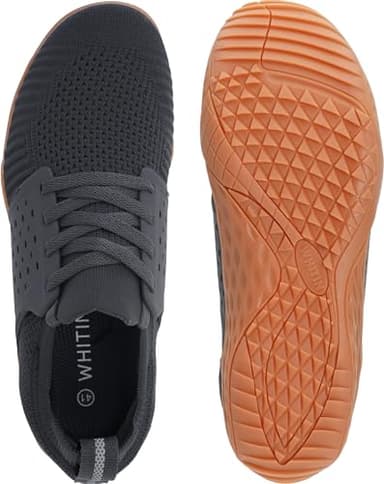 WHITIN Men's Trail Running Shoes Minimalist Barefoot Five Fingers Wide Width Toe Box Size 7.5 Gym Workout Fitness Zero Drop Cross Training Grey Gum 40 - Image 5