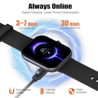 Smart Watch for Men Women, 1.96" Fitness Tracker Running Watch (Answer/Make Call), IP68 Waterproof, Pedometer, Sleep/Step/Activity/Heart Rate Monitor, 110+ Sport Modes Smartwatch for Adroid iOS Phone - Image 9