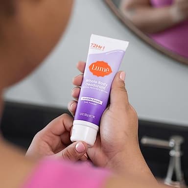 Lume Whole Body Deodorant - Invisible Cream Tube - 72 Hour Odor Control - Aluminum Free, Baking Soda Free, Skin Safe - 3.0 ounce (Soft Powder) - Image 5