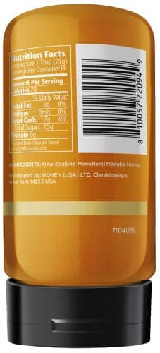 MANUKA DOCTOR - Manuka Honey SQUEEZY MGO 182+ / UMF8 DUAL RATED Monofloral, 100% Pure New Zealand Honey. Certified. Guaranteed. RAW. Non-GMO (10.58 oz) - Image 2