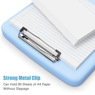 Hongri Clipboard with Storage with Pen Holder, Folder Nursing Clip Board 8.5 x 11 Foilo-Side Opening, High Capacity, Light Weight for Teachers, Classroom. Size 14 x 9.6 x 1.2 in(Blue) - Image 6
