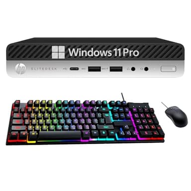 HP Elitedesk 800 G3 Mini Desktop PC, Windows 11 Pro, Core i5-6500T Processor, USB WiFi+BT, Keyboard and Mouse(Renewed) (i5-6th-16GB-512GB) - Image 2