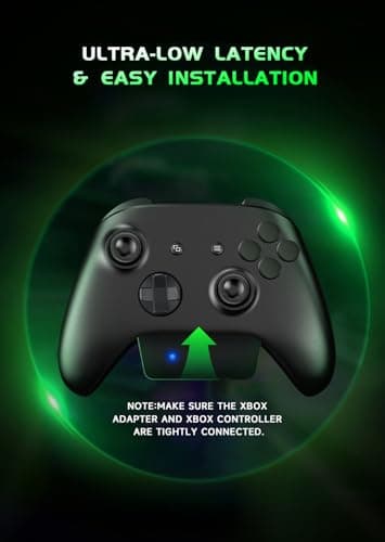 RYR Wireless Gaming Headset for Xbox Series X|S, Xbox One, PS5, PS4, Mac, Bluetooth 5.3, 3D Surround Sound, Rotatable Earmuffs, Gaming Headphones with Noise Canceling Microphones-Blackgreen - Image 2