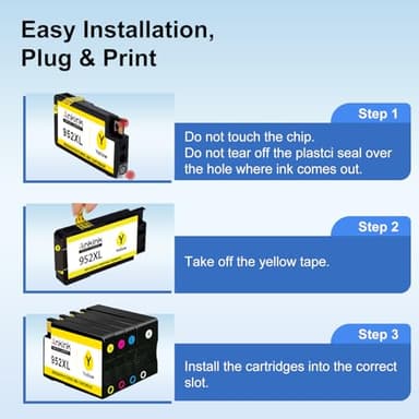 Ankink 952xl Ink Cartridges Combo Pack Compatible for HP 952 XL(4-Pack) for Officejet Pro 8710 7740 8720 8702 8210 7720 8715 8730 8740 8216 8725 Printers Black Cyan Magenta Yellow - Image 7