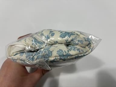 Prite Large Makeup Bag Cute Cosmetic Bag for Women Floral Coquette Aesthetic Toiletry Bag Travel Make Up Organizer Bag(Blue Flower) - Image 12