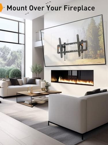 Perlegear Advanced Tilt TV Wall Mount, Pre-Assembled Tv Mount for Most 42-90 inch TVs up to 150 lbs, 6-inch Arm Extension, 15° Full Tilt, Fits 24″/16″ Wood Studs, Max VESA 600x400mm - Image 4