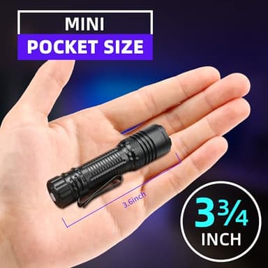 DARKBEAM 365nm UV Flashlight Black Light, Mini but Powerful Blacklight USB- C Rechargeable, Focusable Woods Lamp Water Resistant, Detector for Pet Urine, AC Leak Detection, Curing Resin - Image 6