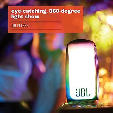 JBL Pulse 5 - Portable Bluetooth Speaker with Dazzling Lights Original Pro Sound, Black - Image 2