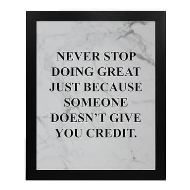 Never Stop Doing Great- Motivational Wall Art Sign, Inspirational Modern Typographic Wall Art Print, Ideal For Homen Decor, Office-Desk Decor. Great Classroom Sign & Motivation gift! Unframed- 8x10 - Image 6