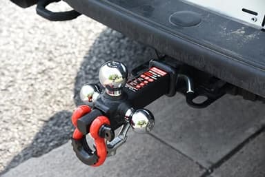 REYSUN Trailer Hitch Tri-Ball Hitch with Rotatoble Tow Shackle and Tow Hook, fits for 2-inch Receiver, Chrome Trailer Ball… - Image 6