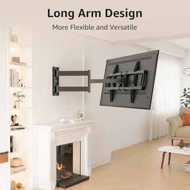 MOUNTUP Corner TV Wall Mount for Most 42-75 Inch TVs with 32” Long Extension, Long Arm TV Mount, Full Motion TVs Mount Swivel Articulating Mounts, MAX VESA 600x400mm, Holds up to 99 lbs MU0076 - Image 7