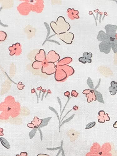 Simple Joys by Carter's Baby Girls' Sleeveless Rompers, Pack of 2, Peach/White Floral, 3-6 Months - Image 4
