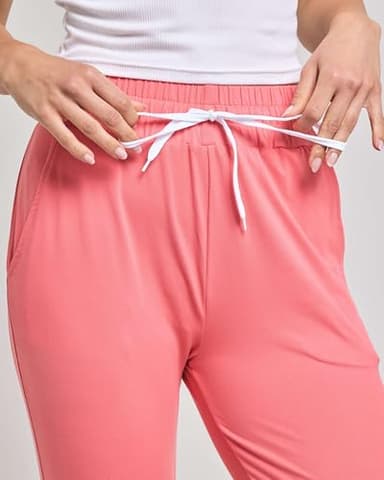Real Essentials 3-Pack: Women's Ultra Soft Lounge Capri Joggers Sweatpants Athletic Yoga with Pockets(Available in Plus Size) - Set 5, S - Image 5