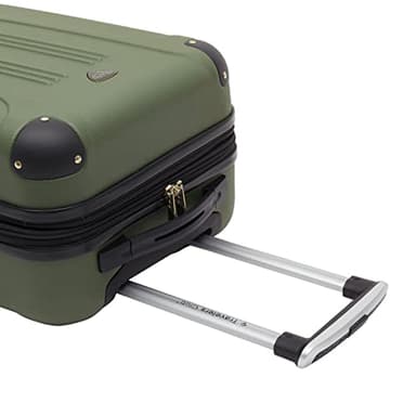 Travelers Club Chicago Hardside Expandable Spinner Luggage, Thyme Green, 20" Carry-On - Image 13