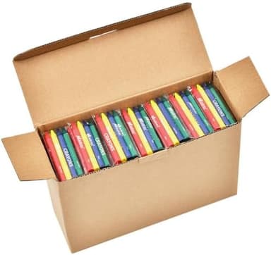 Madisi Crayons Bulk Pack, Regular Size, 4 Colors, 150 Packs, 600 Count - Image 3