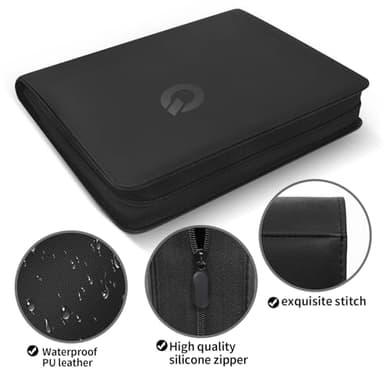 Qurhafoo Toploader Binder, top loader binder for cards, Holds 324 Toploaders, 9-pocket, card folders for trading cards or Sports Cards in 3 x 4'' Toploaders - Image 5