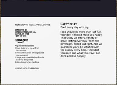 Happy Belly Light Roast Coffee Pods, Breakfast Blend, Compatible with Keurig 2.0 K-Cup Brewers, 24 Count - Image 6