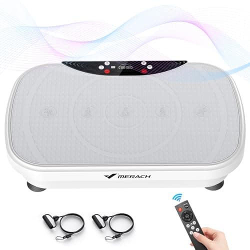 MERACH Vibration Plate Exercise Machine, Vibration Plate with Bluetooth and LED Display, Vibrating Plate Exercise Machine for Women Men, Workout Equipment for Home - Image 1