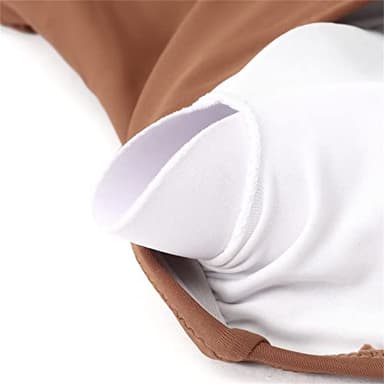 SUUKSESS Women Sexy Tummy Control One Piece Swimsuits Halter Push Up Monokini Bathing Suits (Brown, XXL) - Image 6