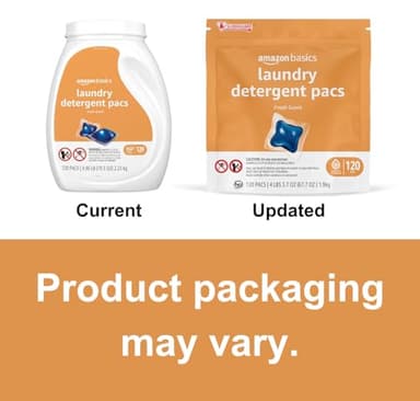 Amazon Basics Laundry Detergent Pacs, Fresh Scent, 120 Count (Previously Solimo) - Image 3