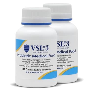 VSL #3® Probiotics for Digestive Health, IBS & UC Symptoms - 112.5B CFUs, High-Potency, Multi-Strain, Live, Refrigerated Probiotic, Medical Food for Gut Health Support in Men & Women, 120 Capsules - Image 1