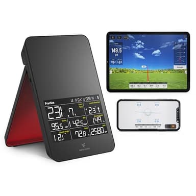 Voice Caddie SC4 PRO Golf Launch Monitor & 3D Driving Range Simulator for Indoor and Outdoor Use | Portable Golf Swing Analyzer & Tracker with Built-in Screen | No Fees - Image 1