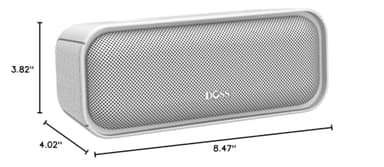 DOSS SoundBox Pro Bluetooth Speaker with 20W Stereo Sound, Active Extra Bass, IPX6 Waterproof, TWS Pairing, Multi-Colors Lights, 20H Playtime, Portable for Beach, Outdoor-Grey - Image 11